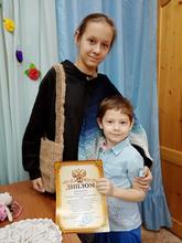 Талантливая воспитанница творческого объединения "Волшебный клубок" Елена Чернышова