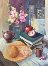 В преддверии новогодних каникул юные художники искренне желают вам ярких зимних забав и теплых уютных вечеров. Пусть каждый миг будет наполнен радостью и волшебством! ❄️❤️